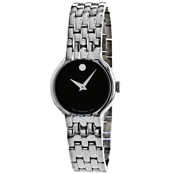 Movado Women's Classic Black Dial Watch - 606338