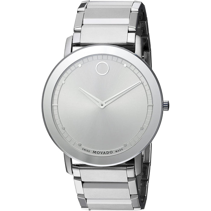 Movado Men's Sapphire Silver Dial Watch - 606881