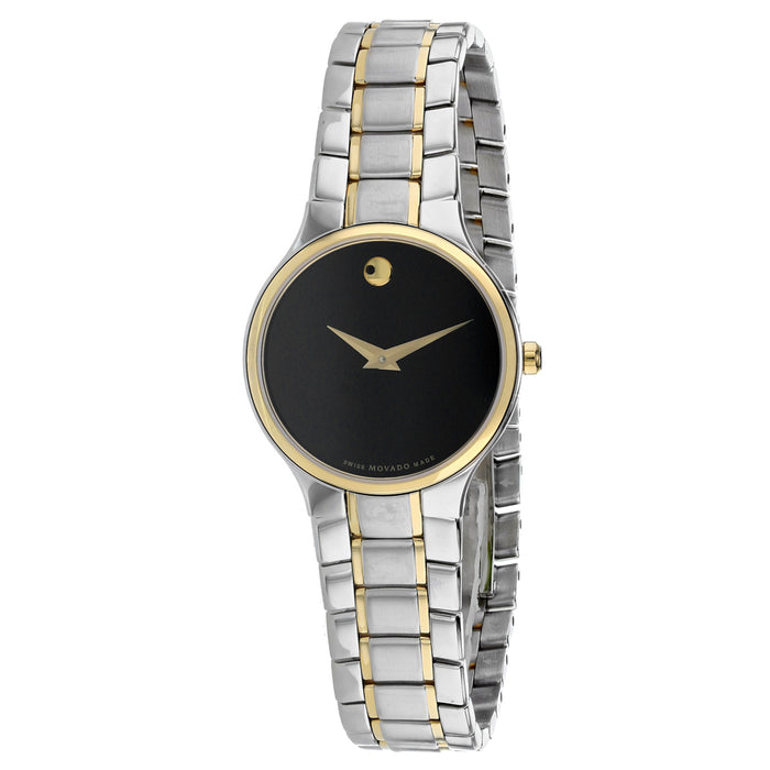 Movado Women's Serio Black Dial Watch - 606902