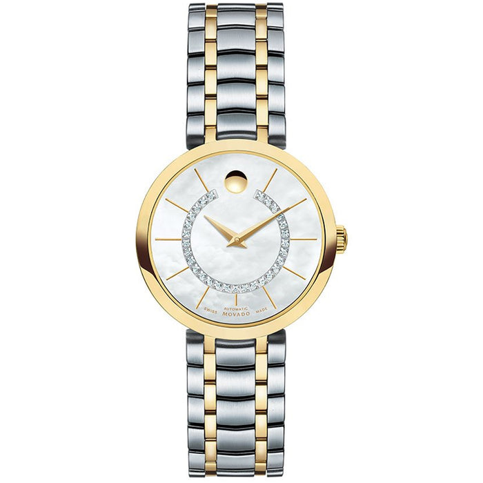 Movado Women's Classic White mother of pearl Dial Watch - 606921