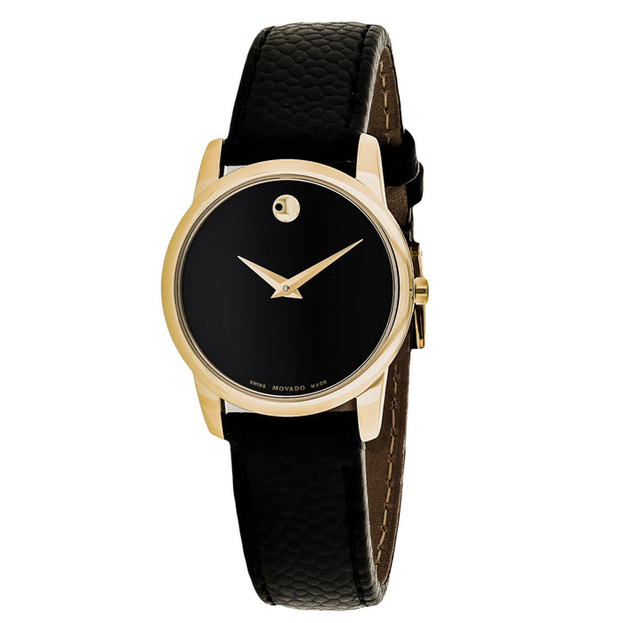 Movado Women's Museum Black Dial Watch - 607016