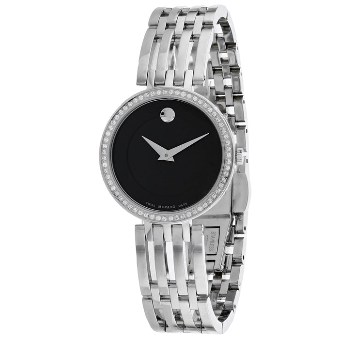 Movado Women's Esperanzaa Black Dial Watch - 607052