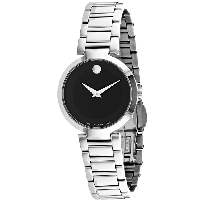 Movado Women's Modern Classic Black Dial Watch - 607101