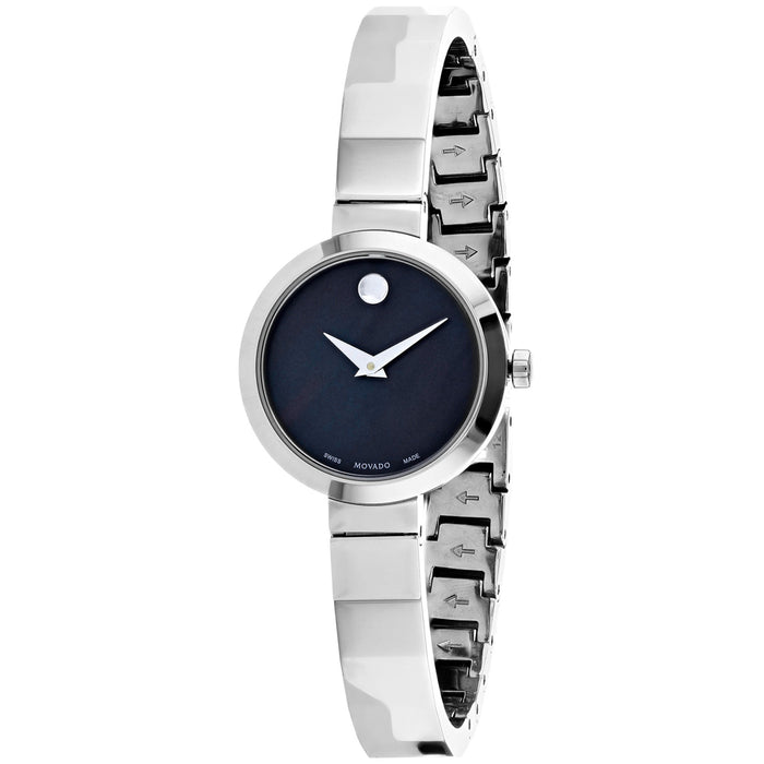 Movado Women's Novella Black MOP Dial Watch - 607109