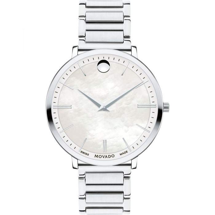 Movado Women's Ultra slim Mother of Pearl Dial Watch - 607170