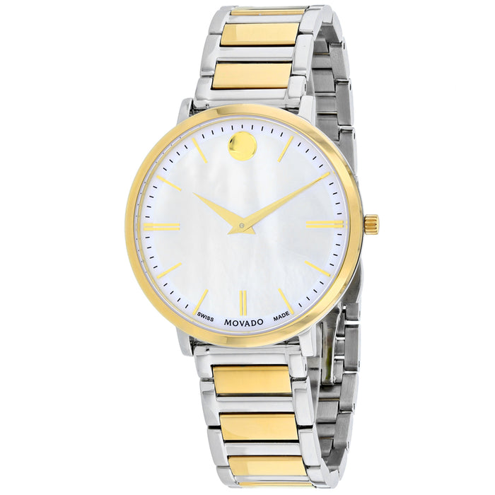 Movado Women's Ultra Slim Mother of Pearl Dial Watch - 607171