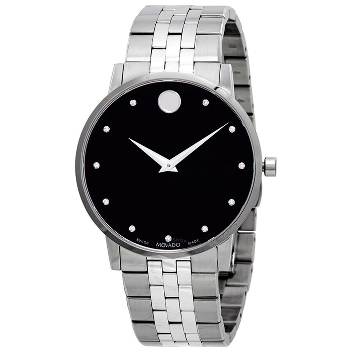 Movado Men's Museum Black Dial Watch - 607201