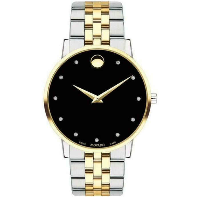 Movado Men's Museum Black Dial Watch - 607202