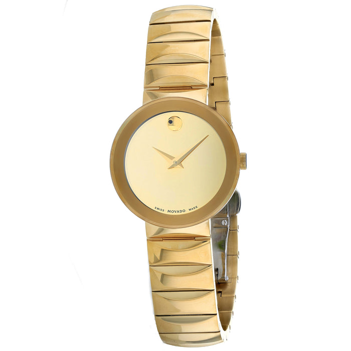 Movado Women's Classic Gold Dial Watch - 607214