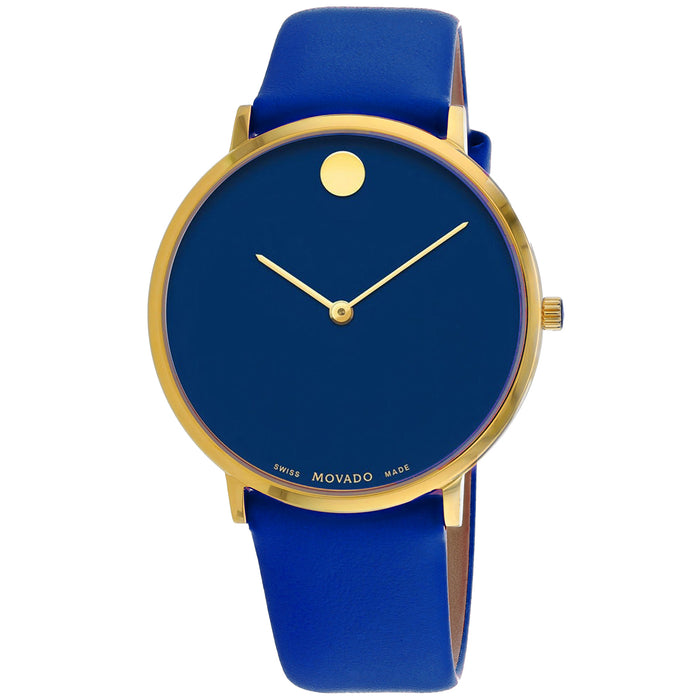 Movado Women's Modern  Blue Dial Watch - 607254