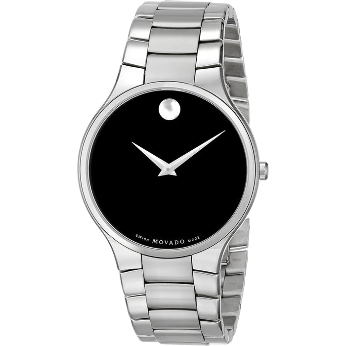 Movado Men's Serio Black Dial Watch - 607283