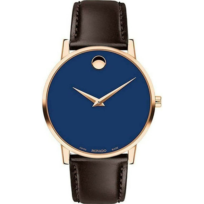 Movado Men's Museum Blue Dial Watch - 607316