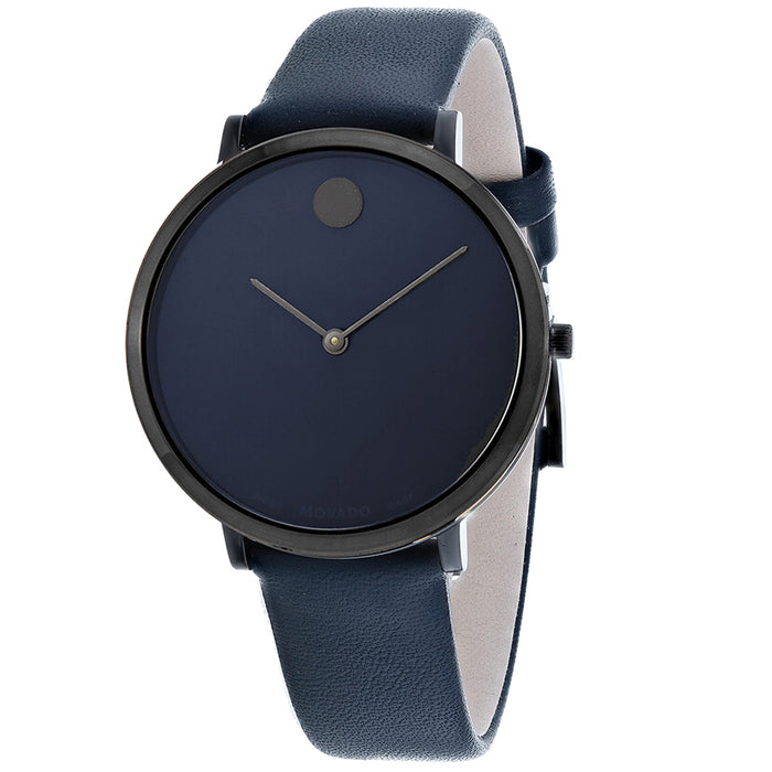 Movado Women's Ultra Slim Blue Dial Watch - 607339