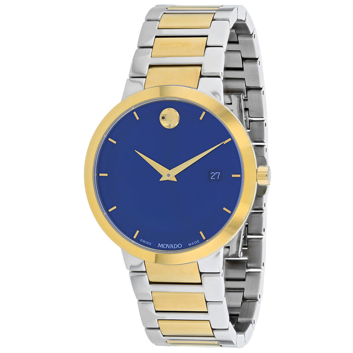 Movado Men's Modern Classic Blue Dial Watch - 607356