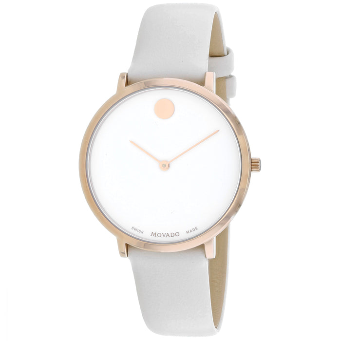 Movado Women's Modern White Dial Watch - 607389