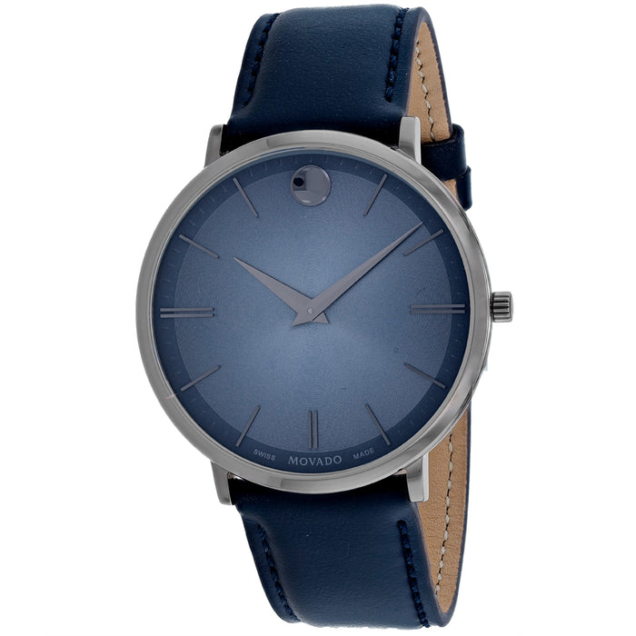 Movado Men's Ultra Slim Blue Dial Watch - 607400