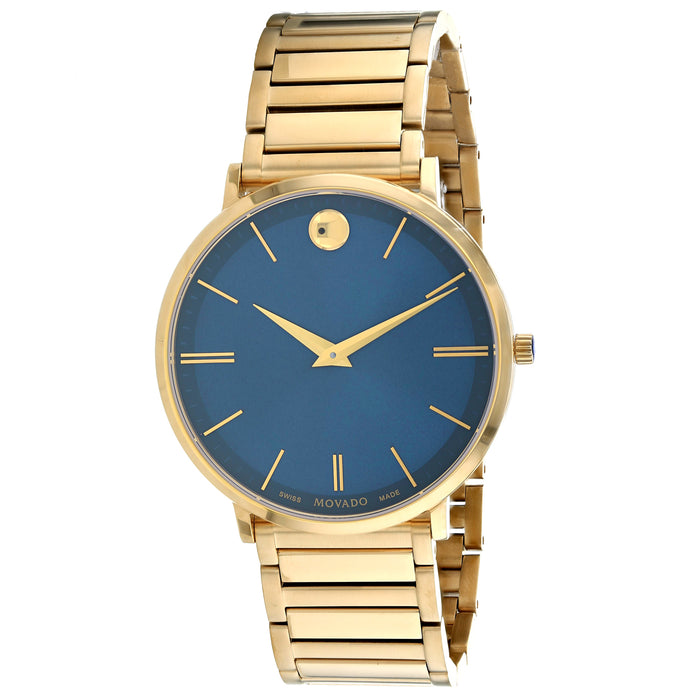 Movado Men's Classic Blue Dial Watch - 607510