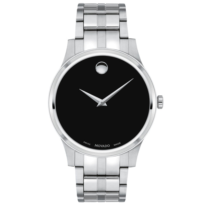 Movado Men's Classic Black Dial Watch - 607533