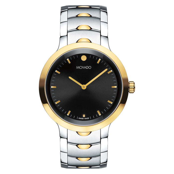 Movado Men's Stellar Black Dial Watch - 607731