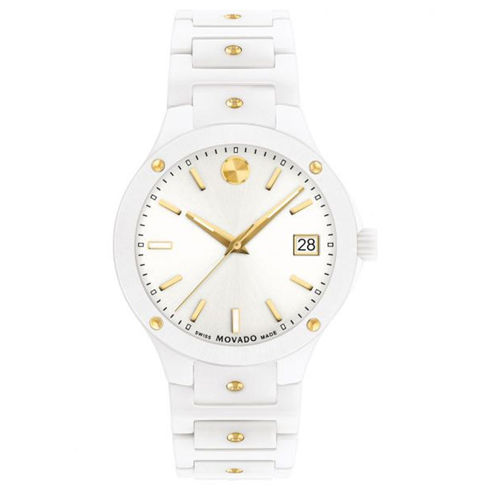 Movado Women's SE White Dial Watch - 0607740