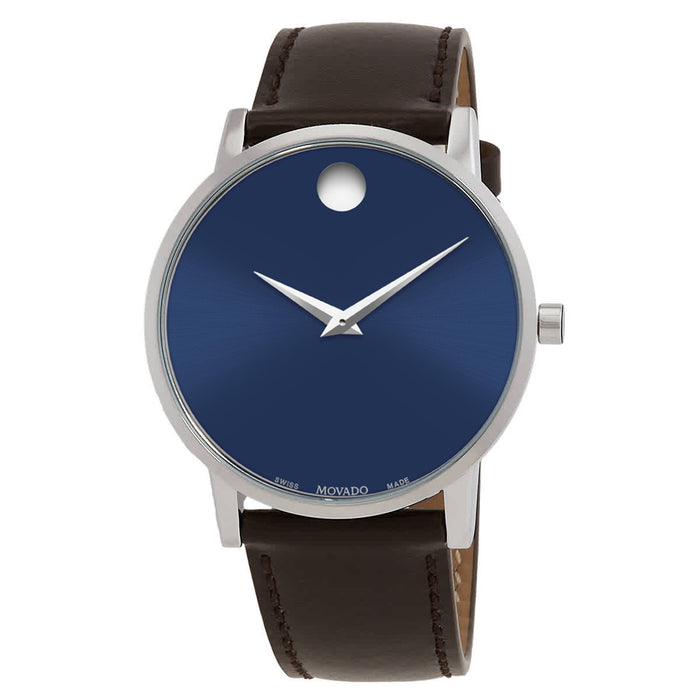 Movado Men's Classic Blue Dial Watch - 607851