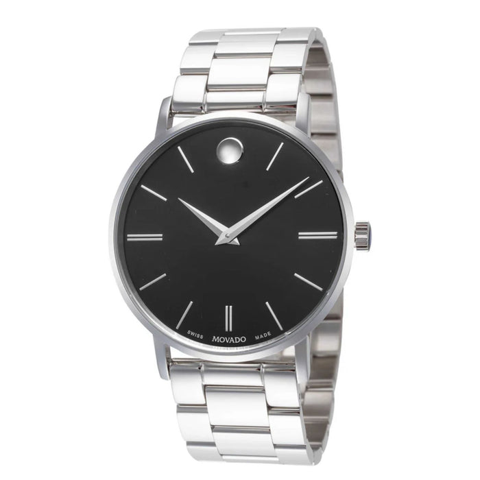 Movado Men's Classic Black Dial Watch - 607984
