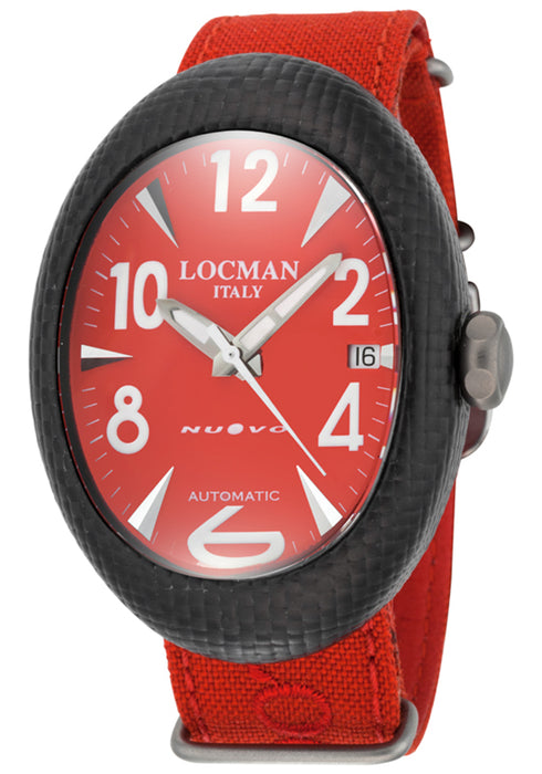 Locman Men's Nuovo Red Dial Watch - 101RDCRBQ