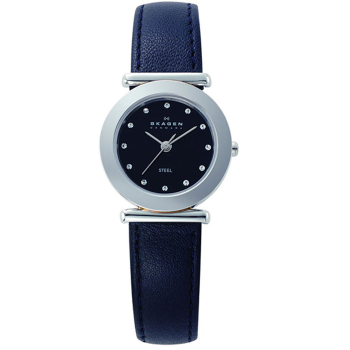 Skagen Women's Classic Black Dial Watch - 107SSLB