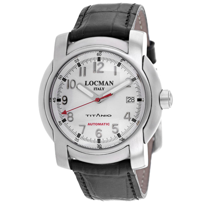 Locman Men's Classic Silver Dial Watch - 1100AG