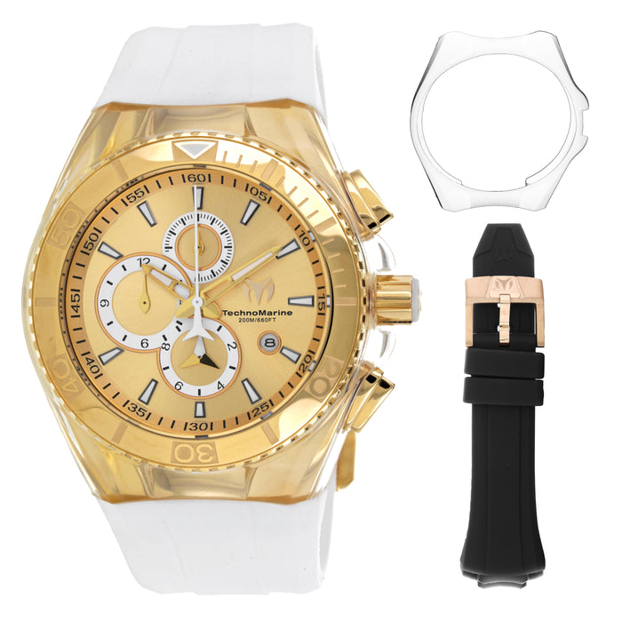 Technomarine Men's Cruise Gold Dial Watch - 113006