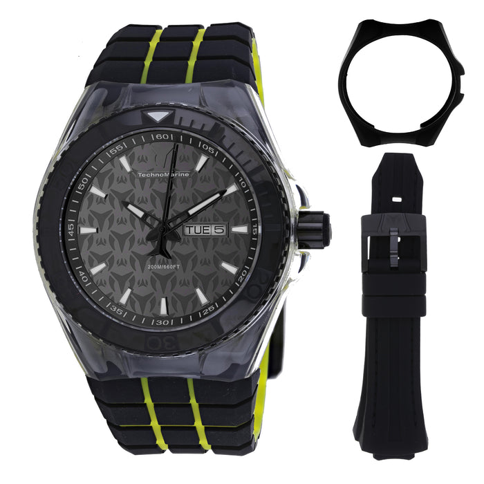 Technomarine Men's Cruise Black Dial Watch - 113037