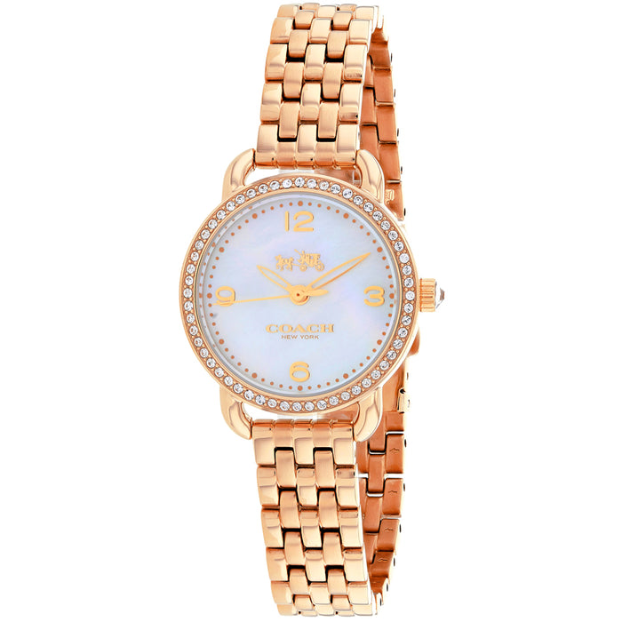 Coach Women's Delancey White MOP Dial Watch - 14502479