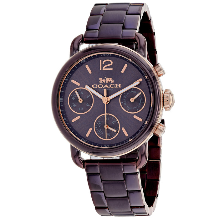 Coach Women's Delancey Purple Dial Watch - 14502843