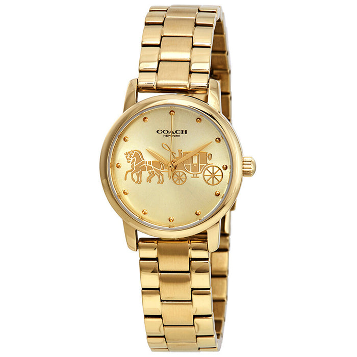 Coach Women's Grand Gold Dial Watch - 14502976