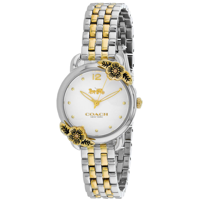 Coach Women's Delancey Tea Rose Silver Dial Watch - 14503212