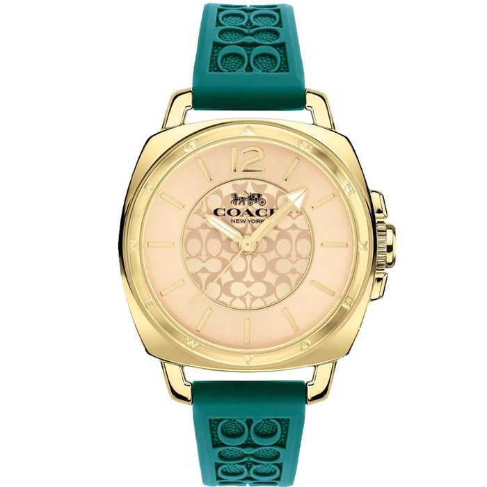 Coach Women's Boyfriend Gold Dial Watch - 14504179