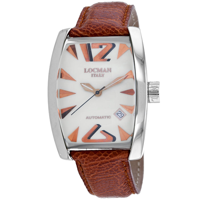 Locman Men's Panorama White Dial Watch - 150AVGN