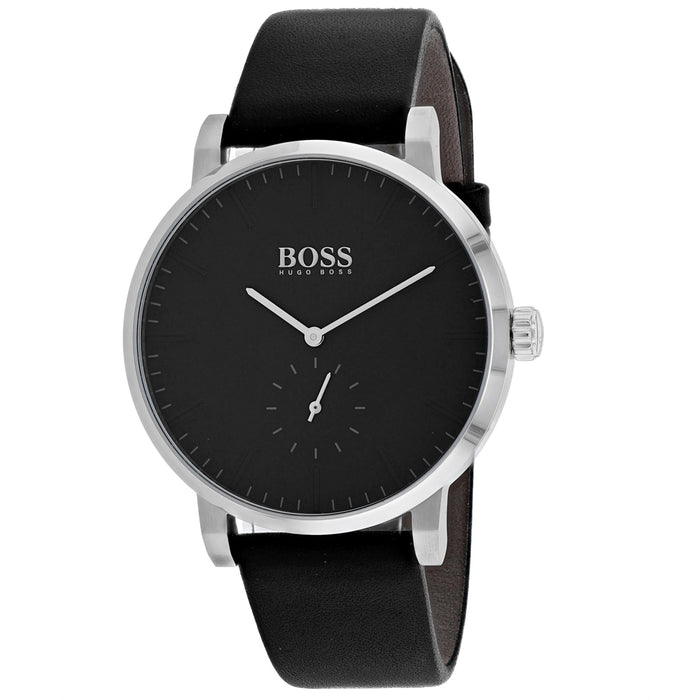 Hugo Boss Men's Essence Black Dial Watch - 1513500