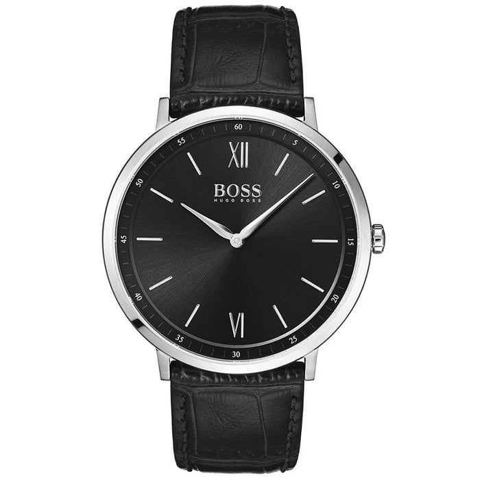 Hugo Boss Men's Essential Black Dial Watch - 1513647