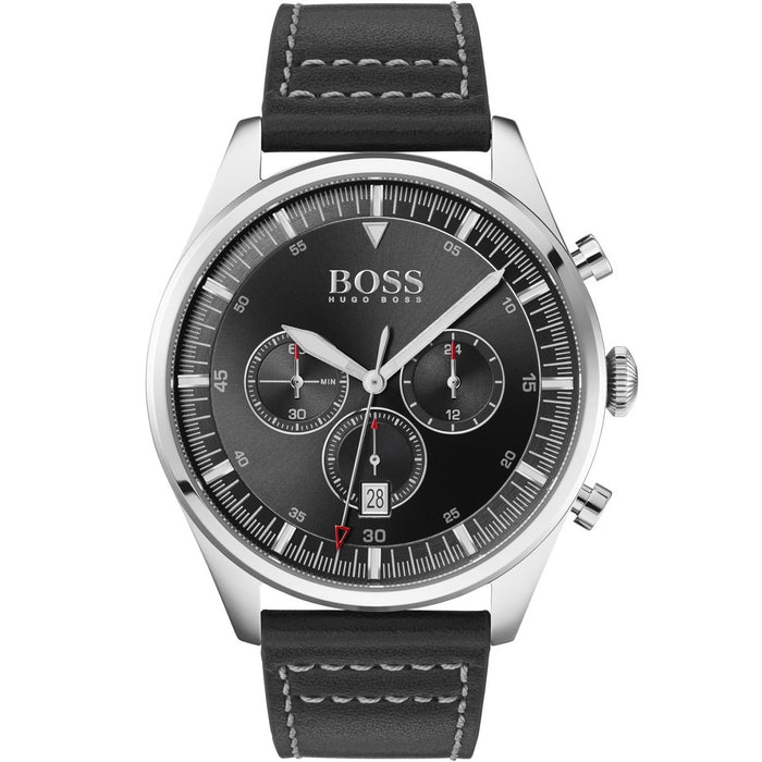 Hugo Boss Men's Pioneer Black Dial Watch - 1513708