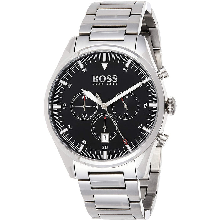 Hugo Boss Men's Pioneer Black Dial Watch - 1513712