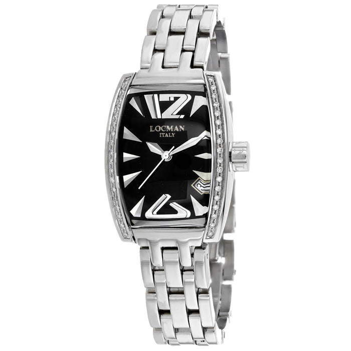 Locman Women's Classic Black Dial Watch - 151BBKD