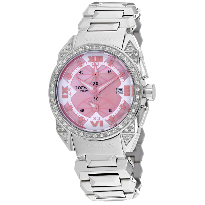 Locman Women's Cavallo Pazzo Pink Dial Watch - 161BMOPPKDC