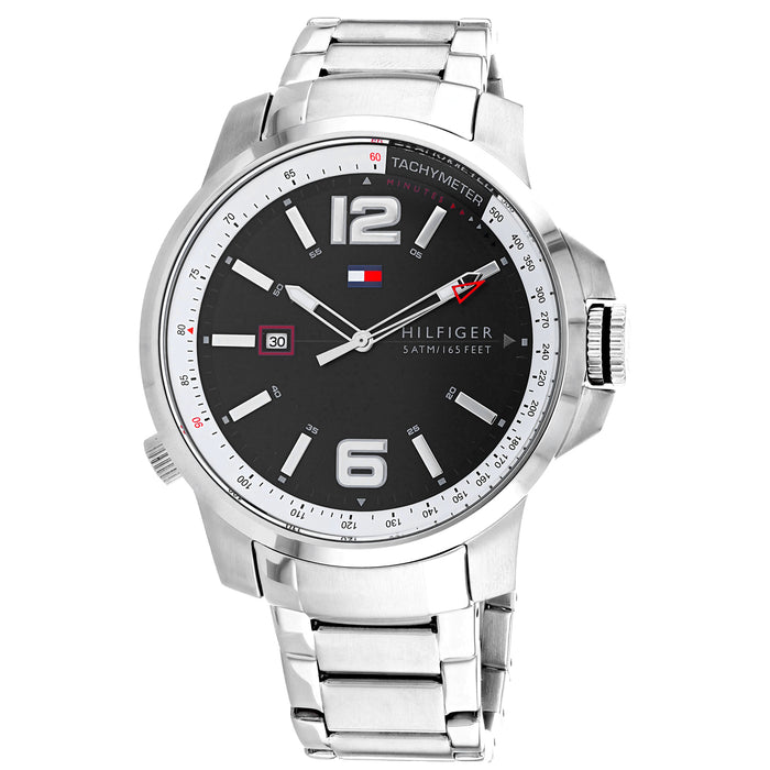 Tommy Hilfiger Men's Brandon Black Dial Watch - 1791222