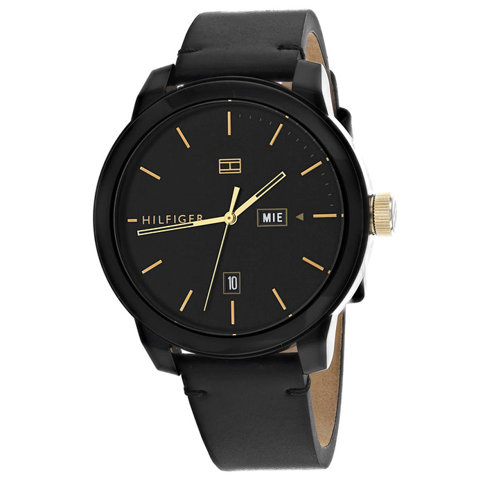 Tommy Hilfiger Men's Denim Black Dial Watch - 1791747