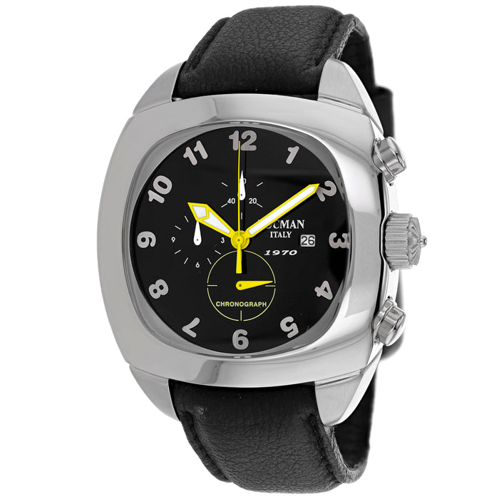 Locman Men's Classic Black Dial Watch - 197000BK