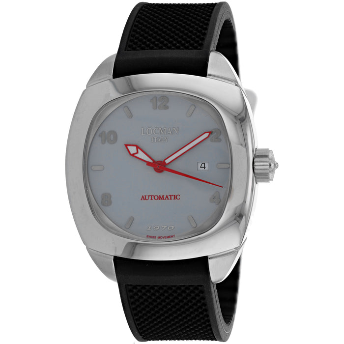 Locman Men's 1970 Grey Dial Watch - 1971AG2A