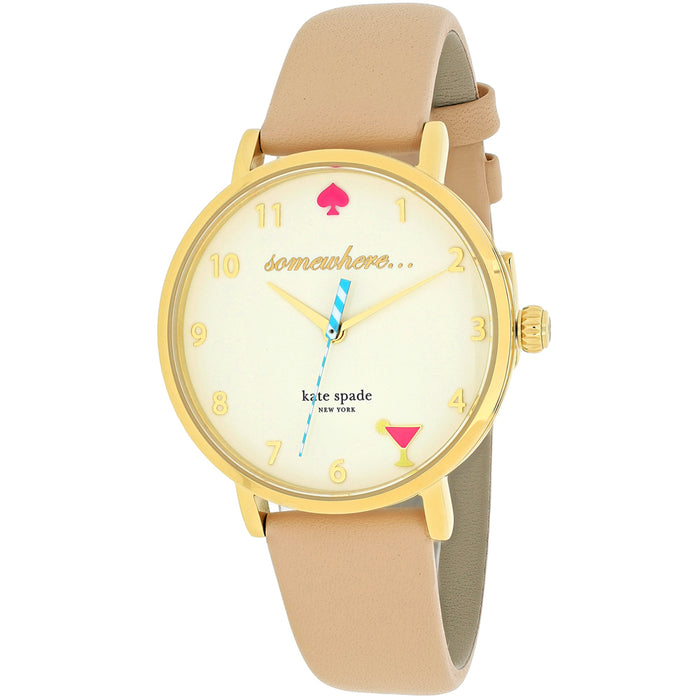 Kate Spade Women's Metro Beige Watch - 1YRU0484