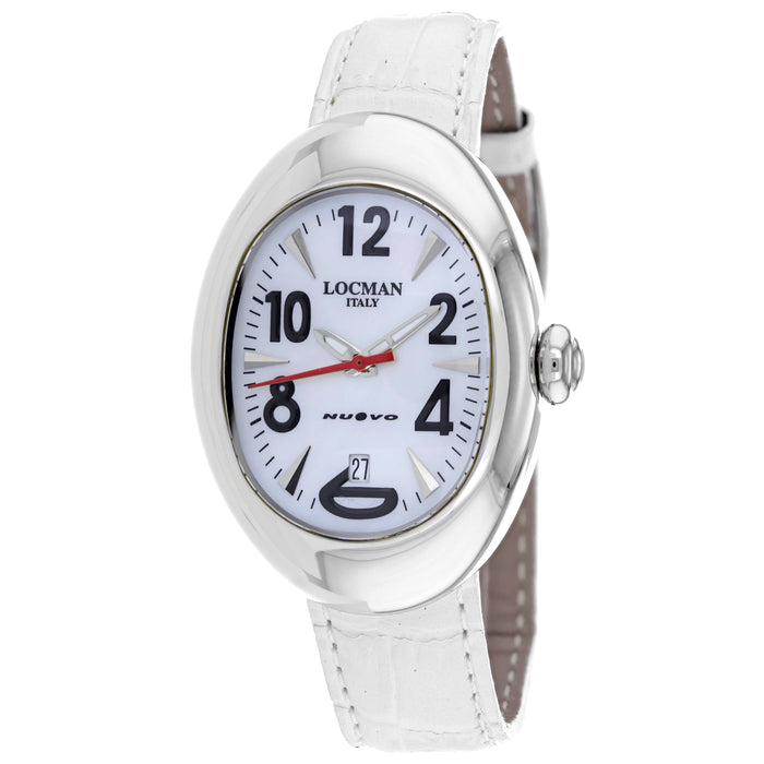 Locman Women's Classic White Dial Watch - 2000MW