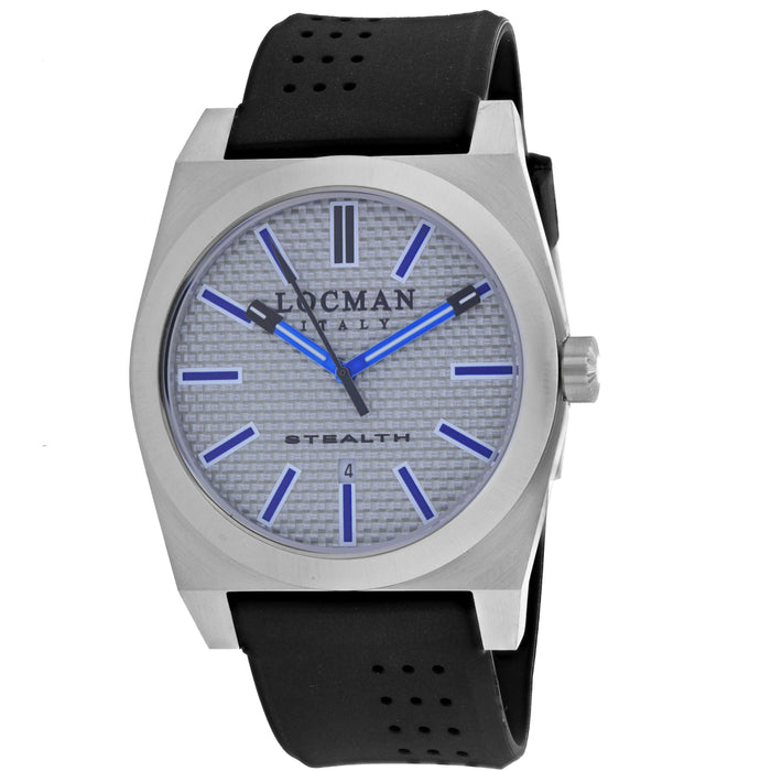 Locman Men's Stealth Silver Dial Watch - 201SLKVL